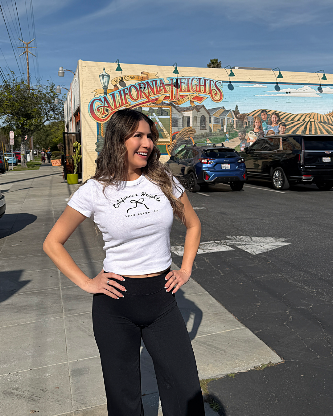 California Heights Women's Baby Tee [PRESALE]